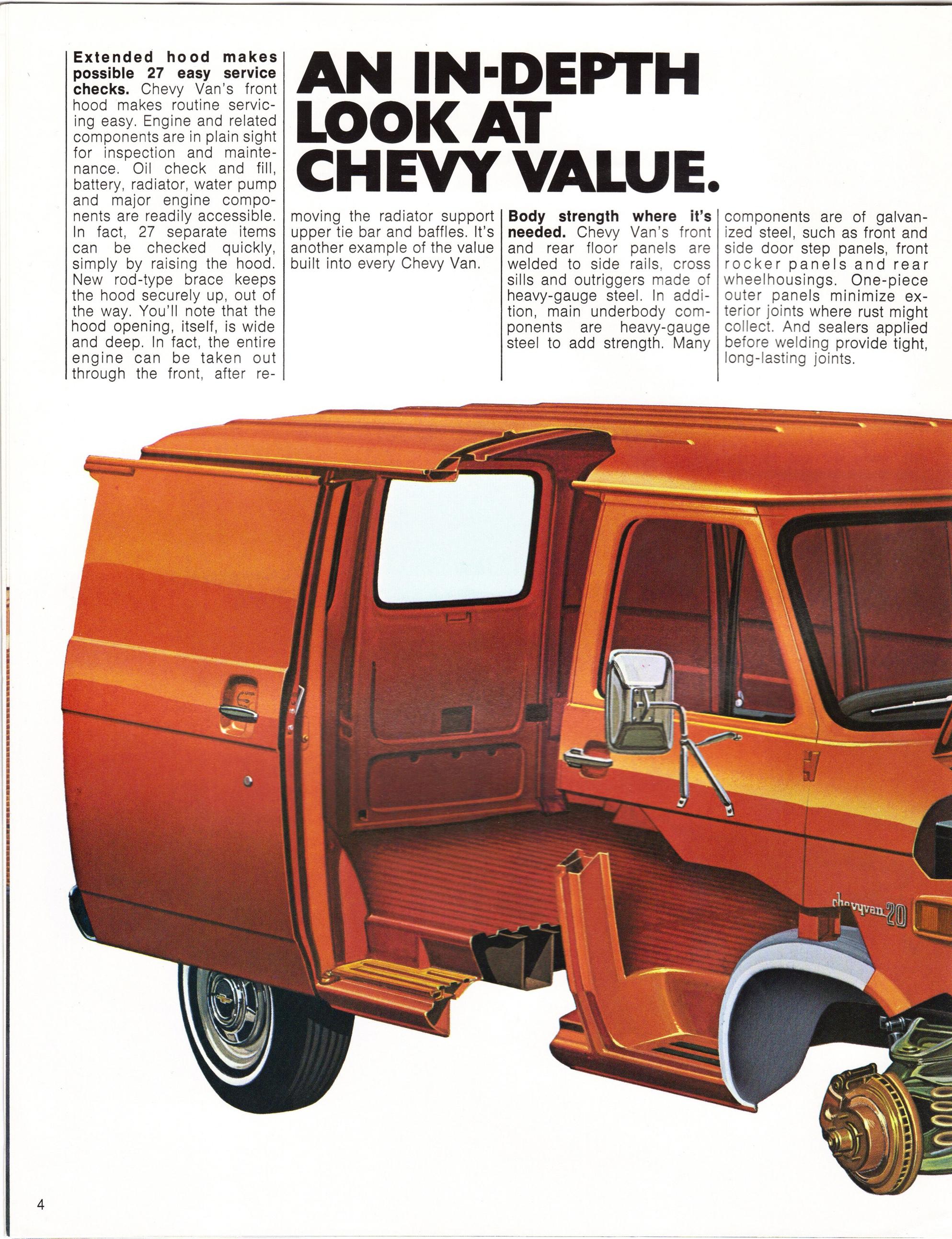 1976 Chevrolet Van Brochure Page 9